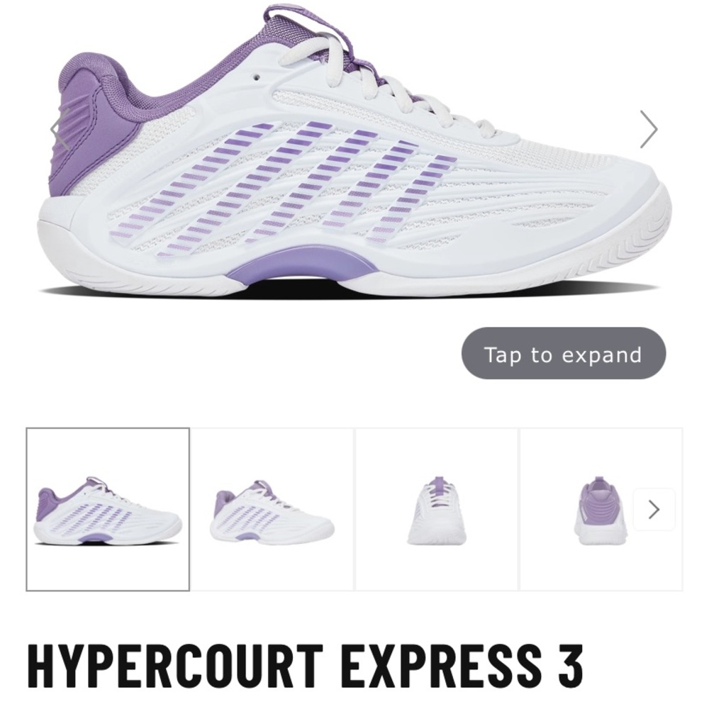 K-Swiss Hypercourt Express 3 Tennis Shoe Sneaker 94603-160-M Women’s 9 NEW